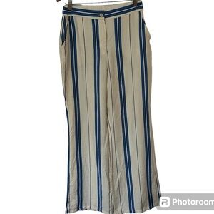 Sincerely Jules stripes wide leg trousers NWT L